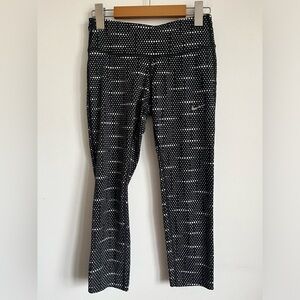 Nike Dri Fit Crop Legging Pant - Black White Polka Dot - XS